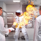 Image for article titled NASA Lights Astronauts On Fire In Order To Simulate Life On Venus
